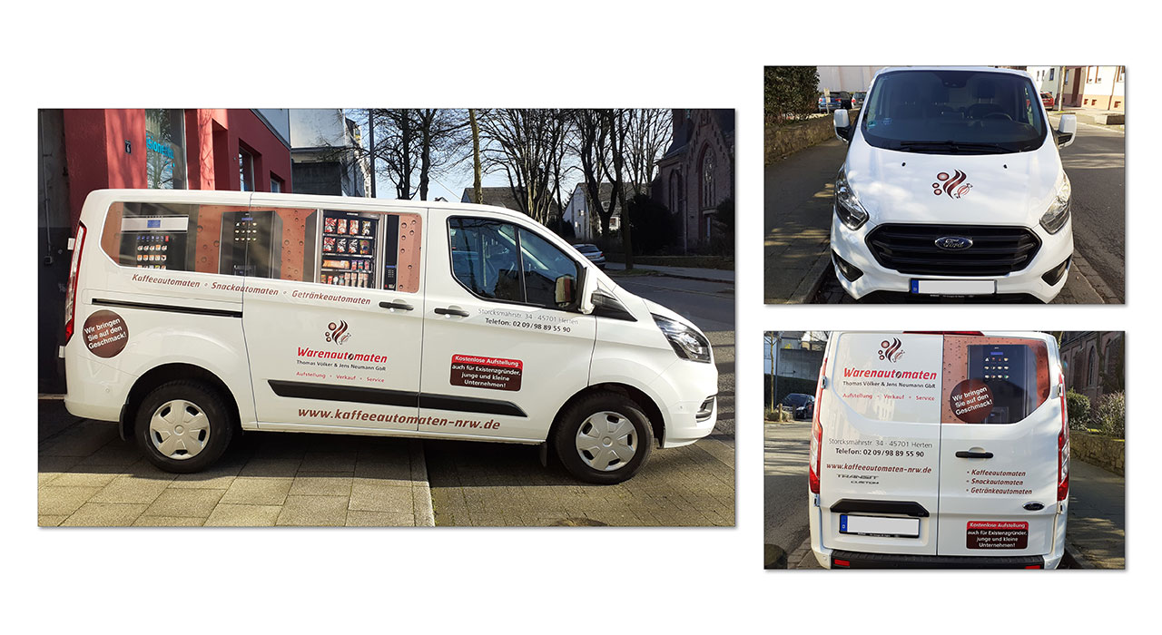 Transporter | Autofolierung, Werbung auf Kraftfahrzeug, Werbung auf Firmenwagen, Gestaltung von Autowerbung