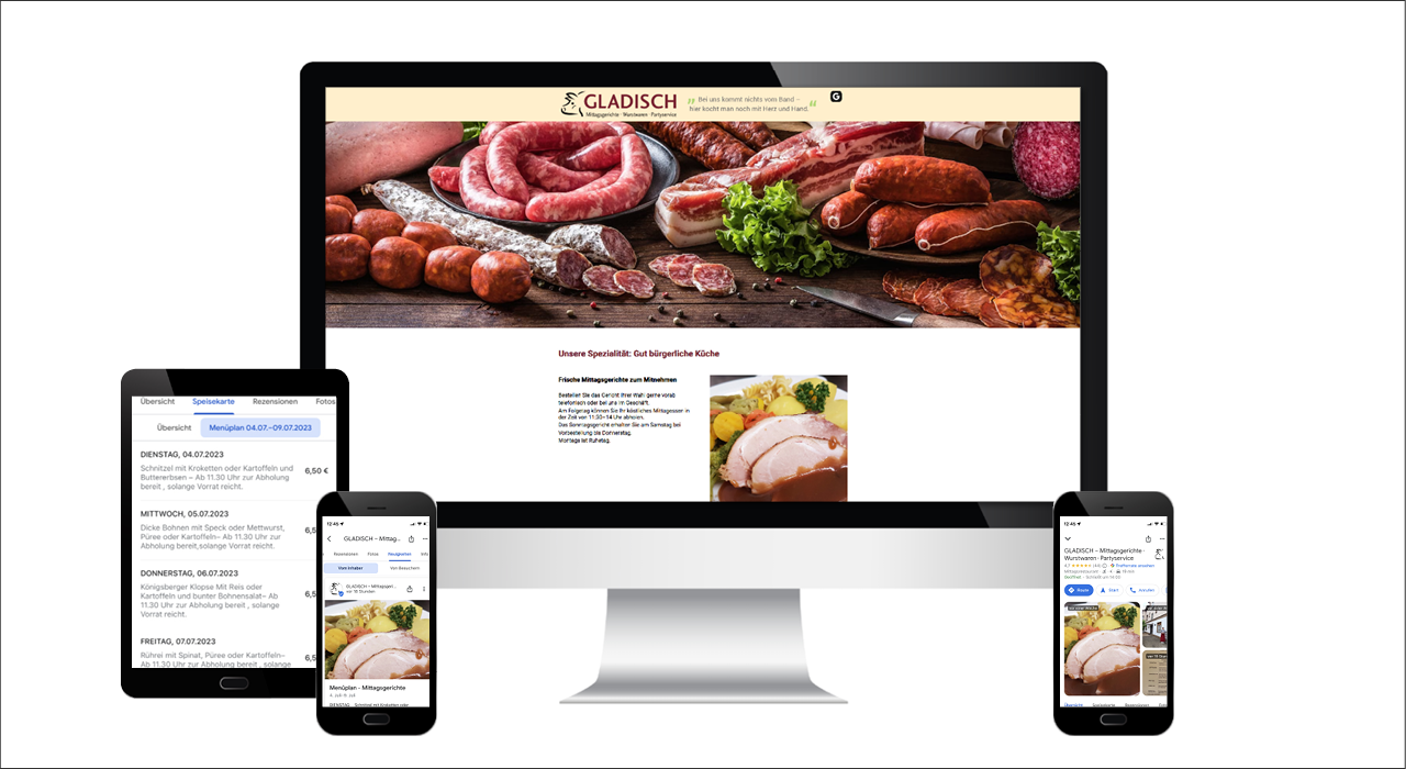 neue Internetseite und Google® Unternehmensprofil