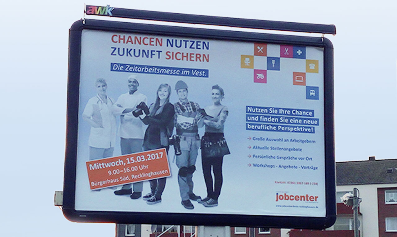 Großflächenplakat für die Messe