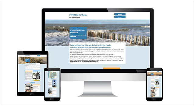 Website Ferienhaus in Zeeland