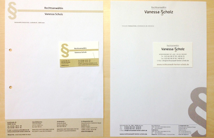 Corporate Design: Briefbogen vorher nachher
