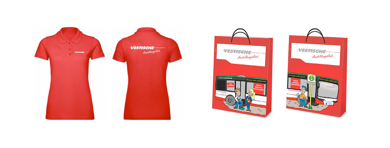 Corporate Fashion: Team-Poloshirts für die Messe, Tragetaschen
